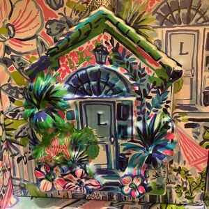 NIB Lilly’s House glass ornament